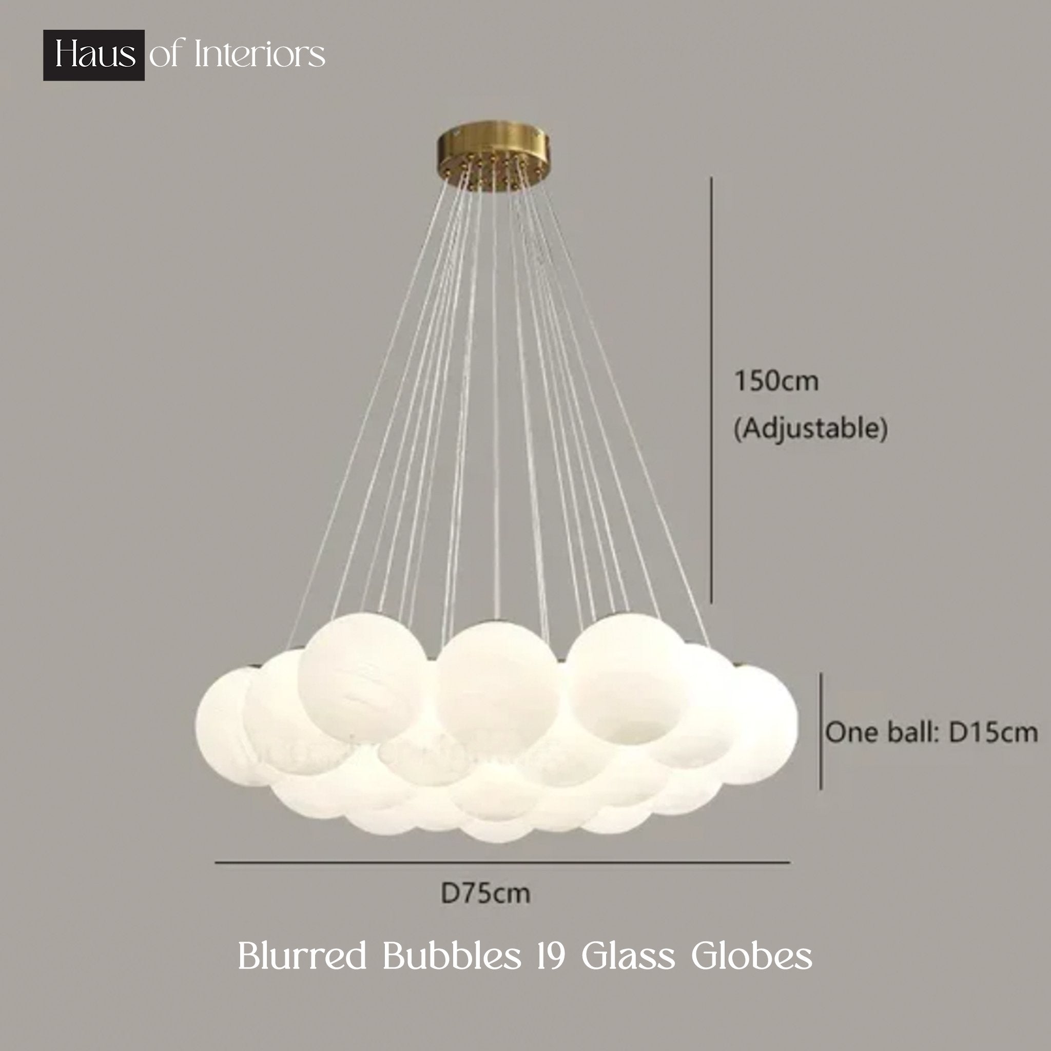 Blurred Bubbles • 19 Heads - Warehouse Sale - Haus of Interiors