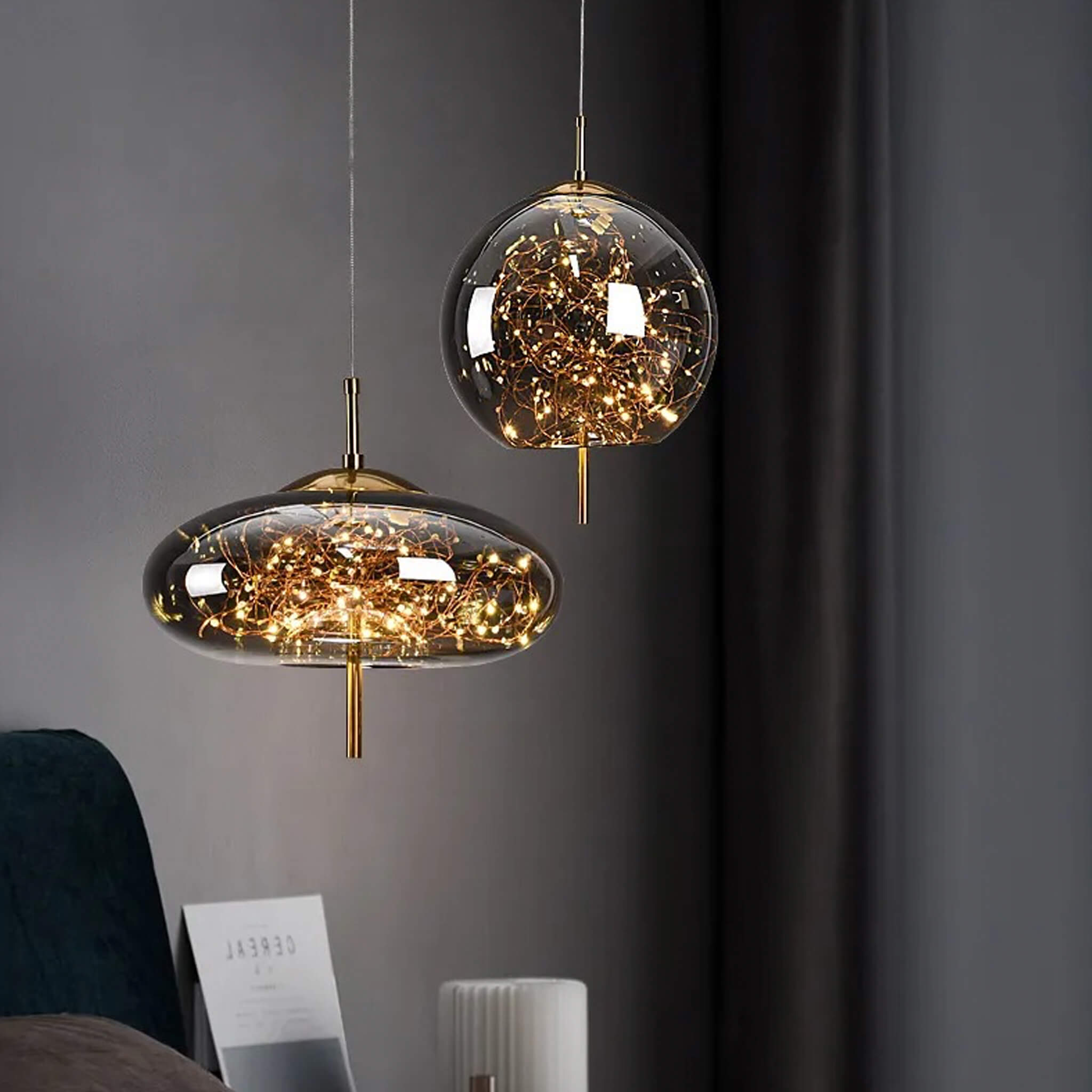 Cosmos • Tube • Amber - Warehouse Sale - Ceiling Lights - Haus of Interiors