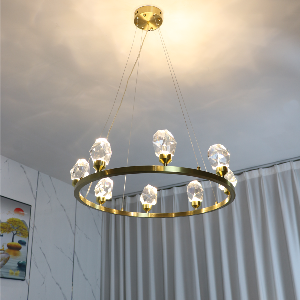 Crystal Ring Chandelier