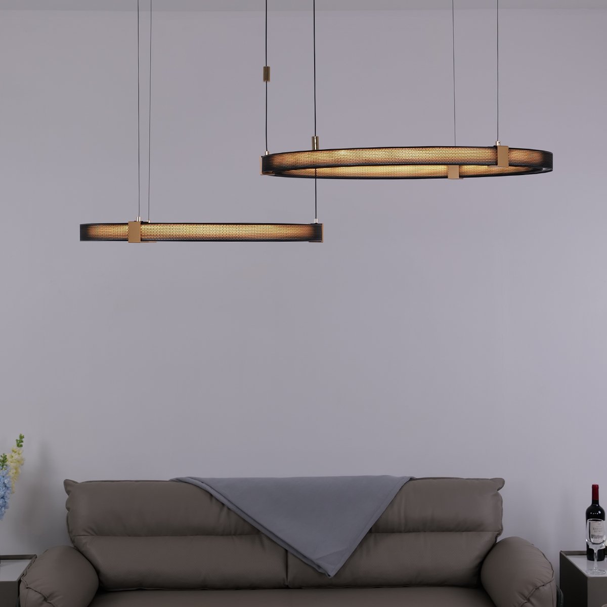 Matrix Rings • 3 rings - Warehouse Sale - Ceiling Light - Haus of Interiors