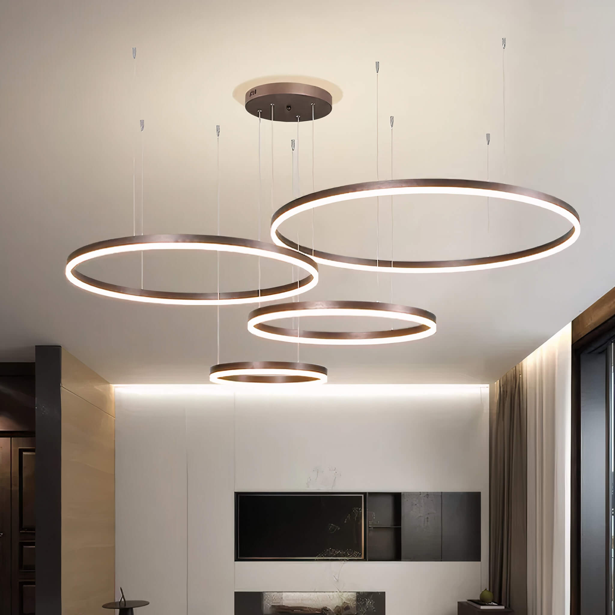 Nordic Rings • Brown • 50CM + 60CM + 80CM + 100CM - Warehouse Sale - Chandelier - Haus of Interiors