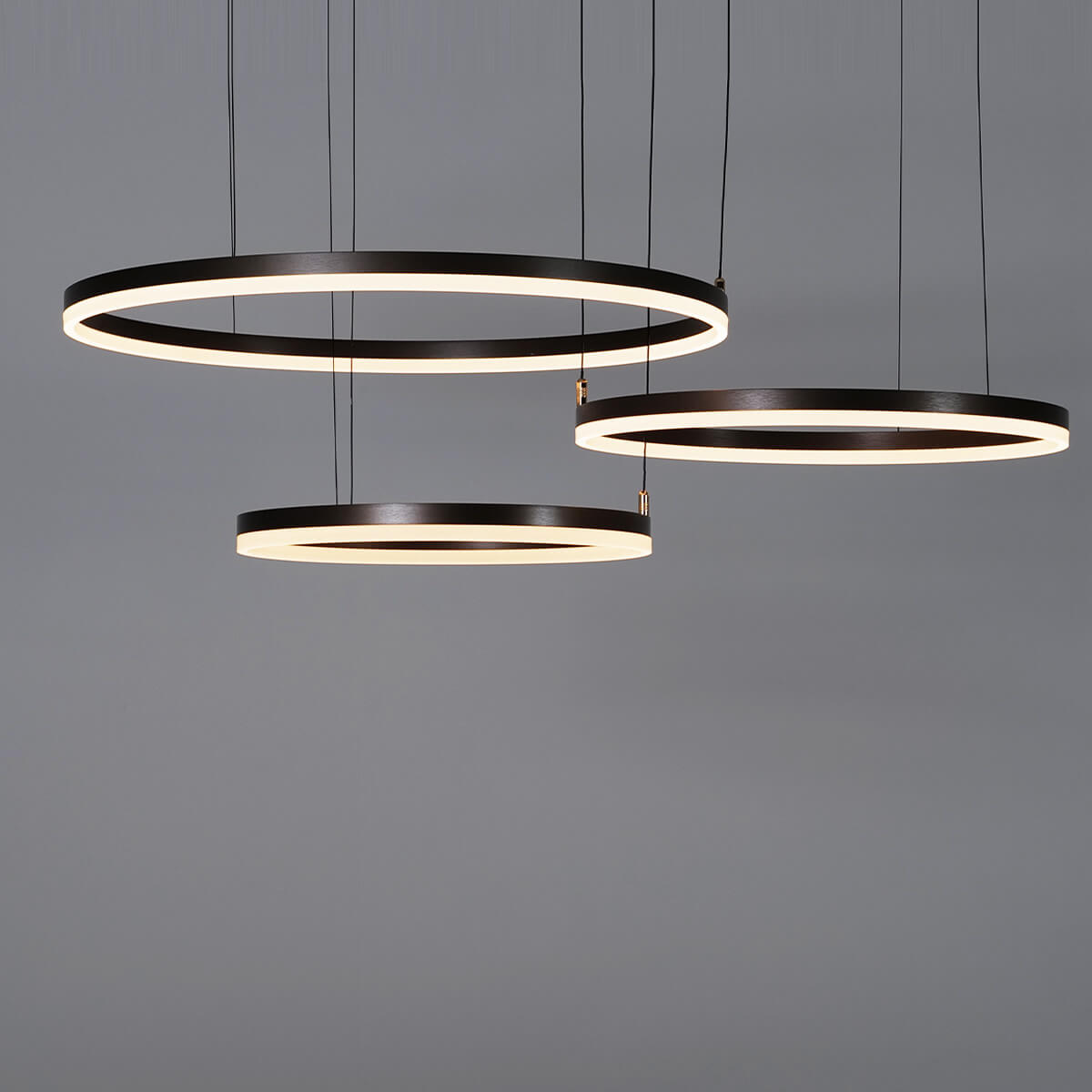 Nordic Rings Ceiling Lights • Brown - Chandelier - Haus of Interiors