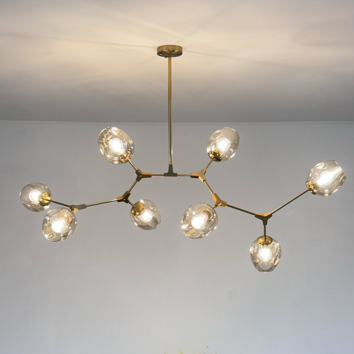 Retro Loft Ceiling Chandelier • Gold - Haus of Interiors